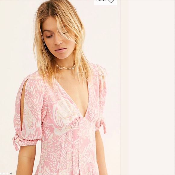 Free People Pink Forever Always Midi Dress MWT - Picture 4 of 4